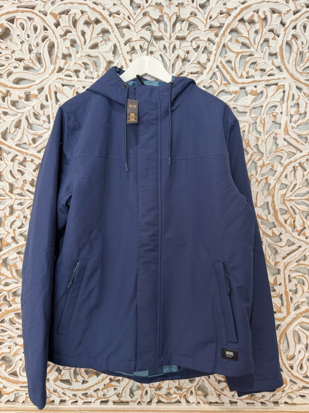 Vans Men's Dark Blue Hooded MTE  Jacket
